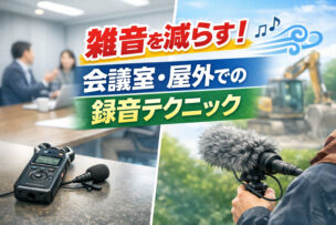 雑音を減らす録音テクニック
