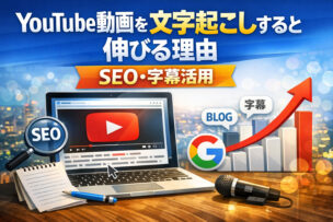 YouTube動画を文字起こしすると伸びる理由