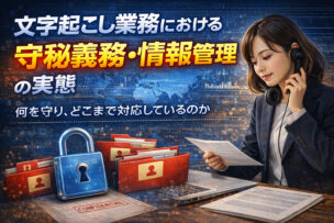 文字起こし業務における守秘義務・情報管理