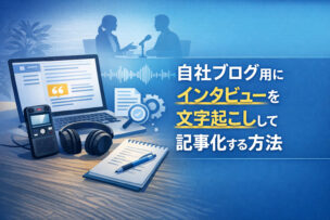 自社ブログ用にインタビューを文字起こしして記事にする方法